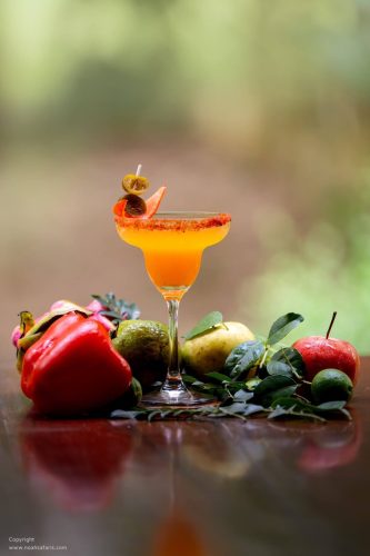 gin-bellpepper-jalapeno-lemon-juice-simple-syrup-rhcp-cocktail